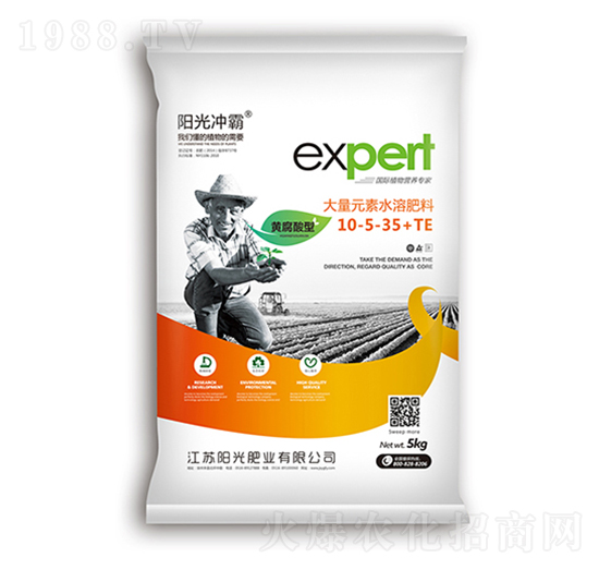 黃腐酸型大量元素水溶肥料10-5-35+TE-陽(yáng)光沖霸-陽(yáng)光肥業(yè)