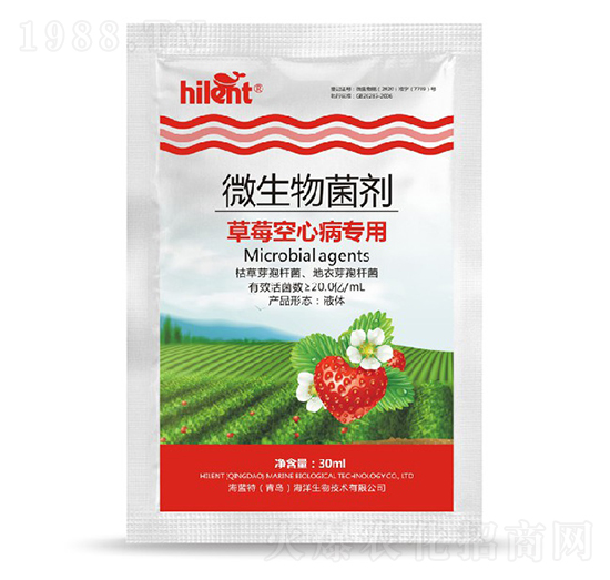 草莓空心病專用微生物菌劑-海藍特