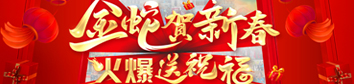 金蛇賀新春，火爆送祝福！